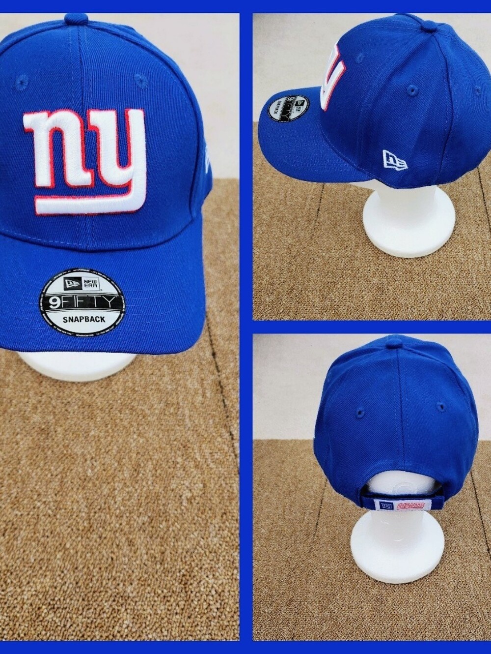 NEW YORK GIANTS NFL FOOTBALL STRAPBACK HAT.